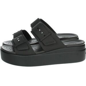 Crocs Women's Brooklyn Buckle Low Wedge, Platform Sandals